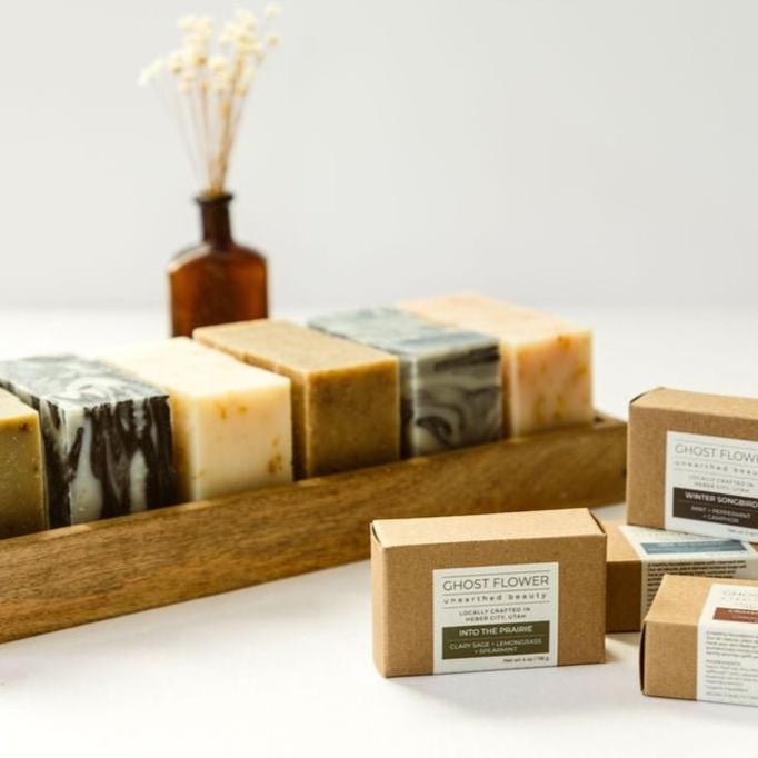 All Natural Bar Soap | Earthy Cypress + Lavender + Tangerine - Ghost Flower Beauty