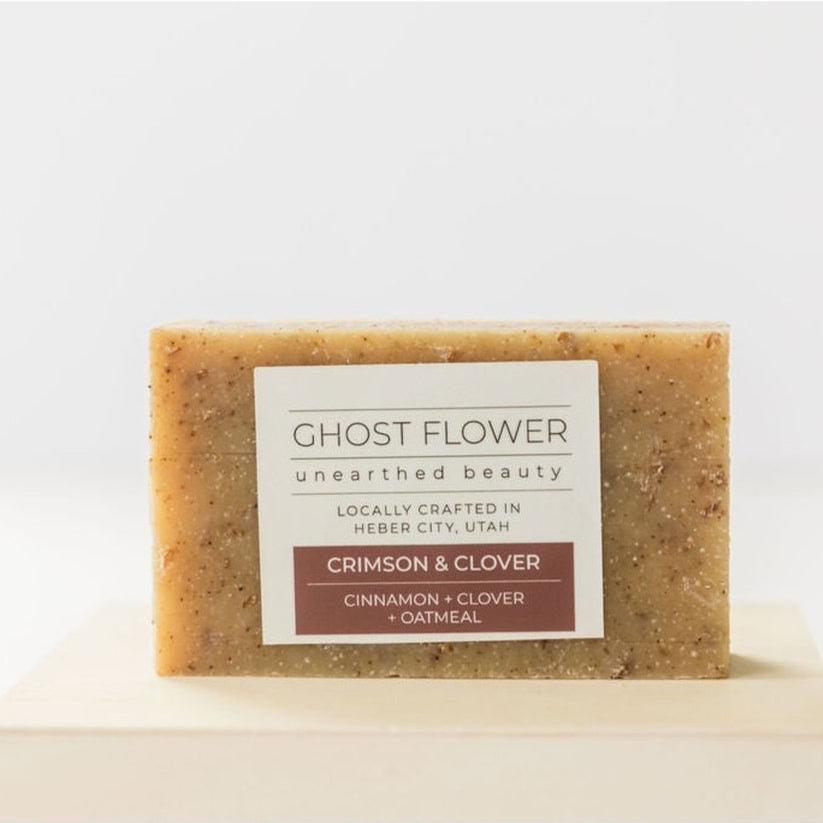 All Natural Bar Soap— Hand Poured Artisanal 'Crimson & Clover' - Ghost Flower Beauty