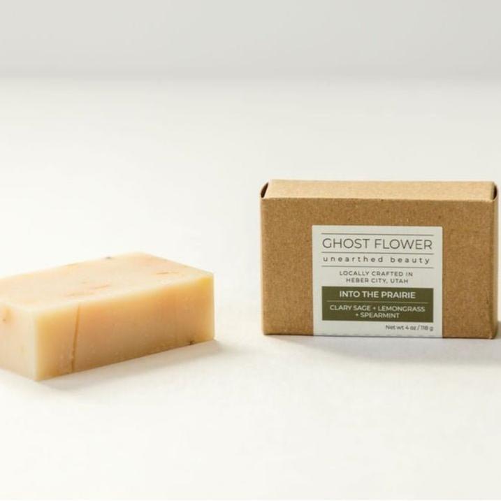 All Natural Bar Soap— Hand Poured Artisanal 'Into the Prairie' - Ghost Flower Beauty