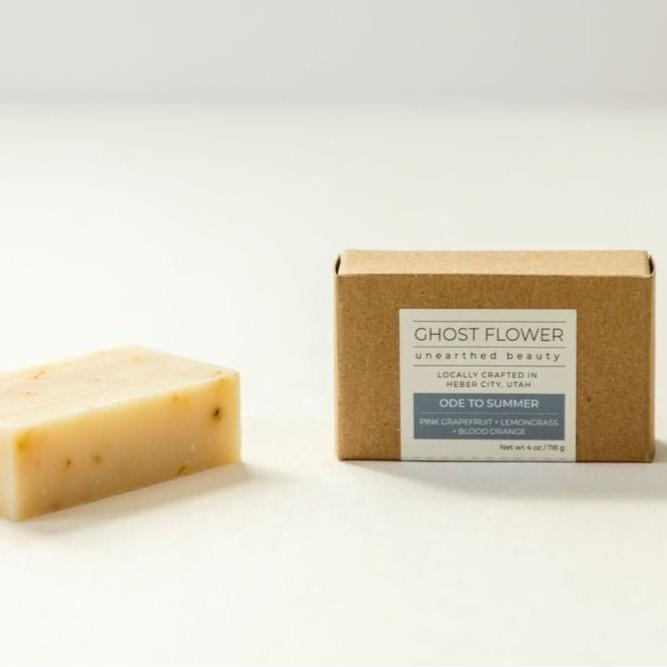 All Natural Bar Soap— Hand Poured Artisanal 'Ode to Summer' - Ghost Flower Beauty